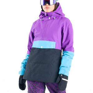 Veste de snowboard imperméable multi-panneaux, couleur personnalisée, anorak de ski à capuche, coupe-vent, respirante, vêtements de sport d'hiver pour l'extérieur - Product Image 4
