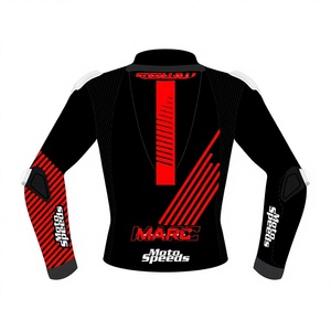Veste de course MotoCP <span class=keywords><strong>Marc</strong></span> Marquez Rucati/Chaquetta sur mesure, panneaux extensibles flexibles, coupe confortable, protection contre les chocs CE - Product Image 2