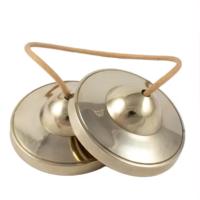 Handmade Brass Manjeera Instrument Perfect for Musical Ensembles