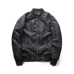 Blouson Bomber Homme Premium Coupe Slim Coupe-Vent Respirant Printemps Automne Vêtement d'extérieur Logo Personnalisé Vente en Gros AMERICAN TRENCH - Product Image 3