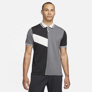 Polo décontracté pour homme en coton 100% anti-froissement avec motif d'ours, tricoté chaud, manches courtes, motif uni, polo de golf pour homme - Product Image 1