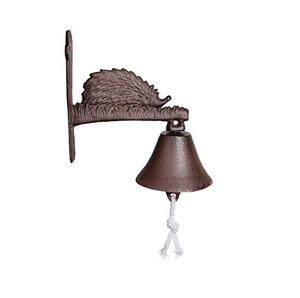 Campana de Puerta Tradicional de Hierro Fundido con Diseño Elegante para Entrada Exterior, Jardín, Valla, Puerta, Uso Decorativo - Product Image 1