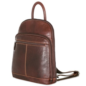Wholesale Supplier Genuine <b>Leather</b> Women Chest Crossbody Bag Vintage Flap Backpack <b>Purse</b> with Custom Logo & Low MOQ - Product Image 2