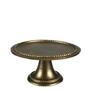 <b>Vintage</b> Style Metal <b>Cake</b> <b>Stand</b> with Antique Finish for Rustic Wedding Dessert Decoration and Serving - Product Image 2