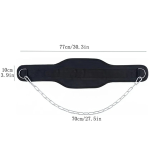 Cinturón de Levantamiento de Pesas de EVA de Alta Resistencia con Cadena de Acero para Gimnasio, Fitness, Ejercicio, Protección Profesional - Product Image 5