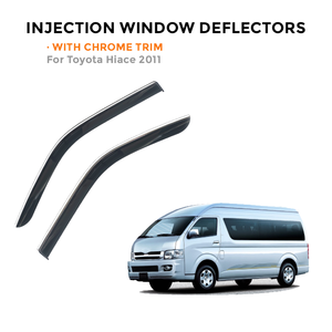 Pare-soleil de fenêtre de voiture en PC pour Toyota Hiace 2011-2013, déflecteur de pluie et de soleil, pare-pluie - Product Image 2
