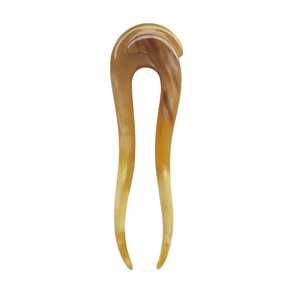 Pince à cheveux et épingle en corne de buffle faites à la main, écologiques, thème ange traditionnel, accessoire unique, cadeau pour femme, artisanat naturel - Product Image 1