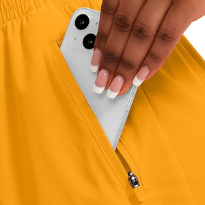 Shorts amples en flanelle 100 % coton pour femme, taille mi-haute, style sportif, séchage rapide, écologiques, pour l'été, avec option OEM - Product Image 3