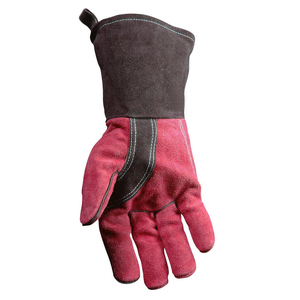 Gants de travail pour soudeurs en cuir de vachette de haute qualité avec doublure en Kevlar, personnalisables, résistants à la chaleur, pour soudage TIG/MIG - Product Image 4