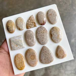 พลอยคาโบชองหนังเสือดาวธรรมชาติ ขายส่งจำนวนมาก หินหลวมสำหรับทำเครื่องประดับ แหวน จี้ ต่างหู งานฝีมือ DIY - Product Image 2