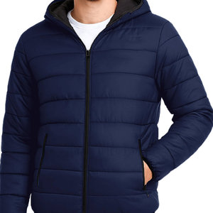 Chaqueta Acolchada Impermeable con Capucha, Diseño Moderno y Elegante, Logotipo Personalizado, Unisex, Manga Larga, Color Personalizado, para Invierno al Aire Libre - Product Image 5