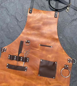 Tablier en cuir réglable pour soudeur, fermeur, chef, barista, cuisine, vêtement de travail durable, fournisseur en gros LPN-0245 - Product Image 3