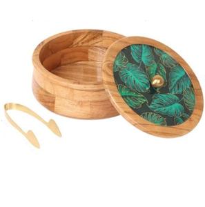 Caja de Almacenamiento de Madera para Roti y Chapati, Estilo Real, para el Hogar, Hoteles y Restaurantes, Sostenible - Product Image 5