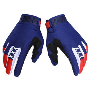Gants de moto unisexes tendance au design optimal, protection des articulations, en cuir, doigts entiers, évacuation de l'humidité, séchage rapide - Product Image 2