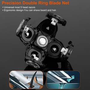 Lame de rasoir électrique pour homme à 5 têtes de rechange, tondeuse à barbe - Product Image 2