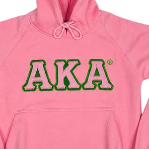 Sweat-shirt à capuche AKA Premium rose, noir, vert, avec lettres brodées, en polaire chaude, unisexe, décontracté, vêtement d'extérieur tendance - Product Image 6