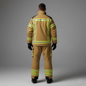 Combinaison de sécurité respirante en matériau FR, haute visibilité, vêtements de travail durables pour le personnel de fabrication et d'entrepôt - Product Image 5