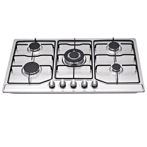 <strong>Professional</strong> 90cm 5-Burner <strong>Gas</strong> <strong>Stove</strong> Stainless Steel Built-In A-Class LPG Battery Household Electric Metal Knobs Hotel Kitchen - Product Image 2