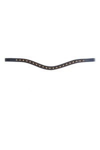 Banda de cejas de cuero cómoda de alta calidad para equipo de caballos Producto al mejor precio con cristal Swarovski - Product Image 2