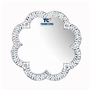 Signature MOTHER OF PEARL COMPACT MIRROR OEM service MOTHER OF PEARL MIRROR custom design Vietnam - Product Image 1