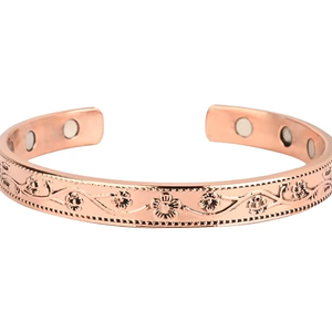 Bracelet de luxe, bijoux ayurvédiques, bracelet en cuivre fait à la main, martelé, pour homme et femme, personnalisation, anniversaire - Product Image 4