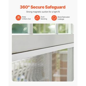 Schermo magnetico per finestra 58.27X39.17 pollici per porta e finestra schermo per la casa schermo magnetico - Product Image 5