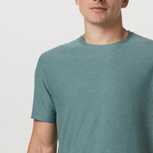 Servicio OEM de Diseño con Precio Económico, Camiseta de Hombre Lisa de Cuello Redondo, Estilo Casual, Corte Holgado, para Gimnasio, para Compradores Mayoristas - Product Image 3