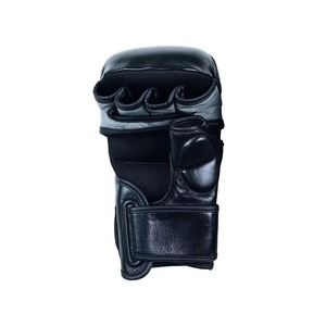 Gants de MMA noirs de qualité supérieure, mitaines de grappling durables, gants de boxe professionnels pour l'entraînement et le sparring en arts martiaux, paume ouverte - Product Image 6
