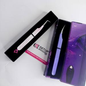 Pinzas para Pestañas con Logotipo Personalizado, Recubrimiento en Polvo Premium, Pinzas de Aislamiento de 90 Grados, Fabricante de Pinzas para Pestañas - Product Image 3
