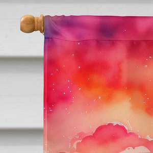 Bégonias multicolores Grand poteau de porche Décoratif Bannière de jardin Oeuvre d'art Taille de la maison Tenture murale Drapeau en polyester - Product Image 3