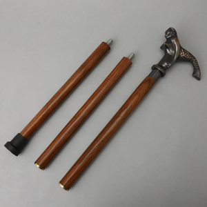 Canne de marche en bois et laiton poli, motif lion antique, 36 pouces, poignée en laiton, cadeau pour les grands-parents, nouveauté IBS - Product Image 4