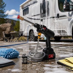 Nettoyeur haute pression sans fil BUDI 40 bar, machine de lavage de voiture portable |   <span class=keywords><strong>Nettoyant</strong></span> multi-usages pour voiture et maison, adapté à l'extérieur - Product Image 1