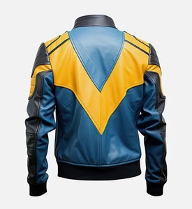 Custom Embroidery Logo <b>Faux</b> <b>Leather</b> Baseball Bomber Formal Zip-Up Unisex <b>Leather</b> <b>Jacket</b> Windproof Waterproof - Product Image 3
