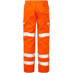 Pantalon de travail haute visibilité RICSA INTERNATIONAL pour homme, certifié CE, détection des aiguilles, polyester, genoux renforcés, bandes réfléchissantes - Product Image 2