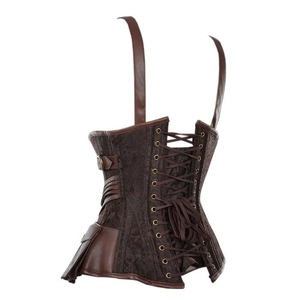 Wholesale <b>Top</b> Quality Club Wearing Sexy Leather Black Corset <b>Tops</b> Women Corset <b>Top</b> Women Sexy Custom Logo Oem Service - Product Image 1