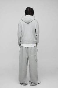 Conjunto Deportivo Corto de Otoño para Mujer, Personalizado, Estilo Urbano, Ecológico, de Poliéster/Algodón, con Sudadera con Capucha y Detalles Elásticos - Product Image 2