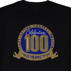 Sigma Gamma Rho Central Region Centennial Tee T-shirt noir ajusté à manches courtes pour femme, impression graphique personnalisée, streetwear décontracté - Product Image 2