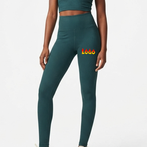 Pantalones de Yoga OEM para Mujer, de Cintura Alta, Levanta Glúteos, Sin Costuras, Control de Abdomen, Ropa Deportiva Hecha de Spandex/Nylon - Product Image 1