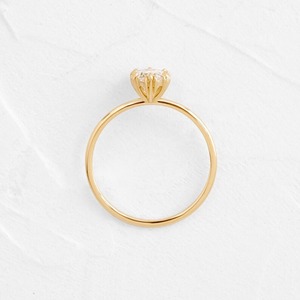 แหวนแต่งงานทรงวงรี ทองคำแท้ 14k ประดับเพชรโมอิสซาไนต์ทรงวงรี สวยงาม เหมาะสำหรับเป็นของขวัญวันครบรอบ/แหวนแต่งงานสำหรับผู้หญิง - Product Image 3