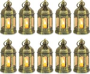 Farol Metálico de Primera Calidad para Decoración del Hogar, Brinda Luz Suave y Radiante que Realza los Temas Decorativos y Crea una Noche Confortable - Product Image 6