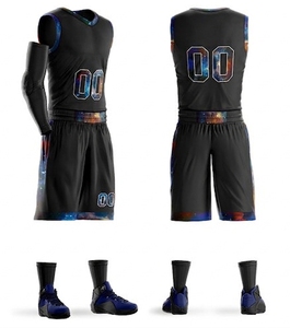Ensemble de maillots de basketball personnalisés imprimés par transfert thermique, blanc, sans manches, col en V, évacuation de l'humidité, taille élastique, unisexe, adulte, toutes tailles - Product Image 3