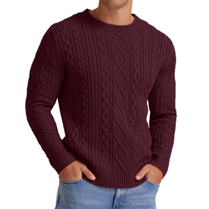 Wholesale Autumn Winter Casual Cotton Breathable Quick Dry Men Cotton Sweater Best Quality Customizable Men's Knitted Sweaters - Product Image 3