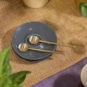 Cuchara de Té de Metal de Alta Calidad, Cuchara de Café de Acero Inoxidable, Cuchara para Remover Azúcar, Cubertería para Postre, Duradera - Product Image 4