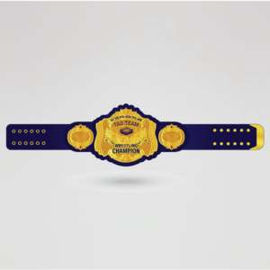 Cinturón de Campeonato de Lucha Libre Mexicana Americana, Chapado en Oro, Correa Azul, Equipo Deportivo Metálico, Cinturón de Campeonato Personalizado - Product Image 1