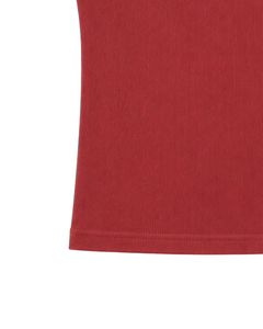 Débardeur Homme Personnalisé en Coton Côtelé Rouge, Coupe Slim Décontractée, Extensible, pour l'Été et la Gym, Sous-vêtement Personnalisable - Product Image 6