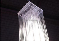 Rideau de scène de mariage en soie à franges, décoration de plafond pour événements et fêtes, pendentif décoratif