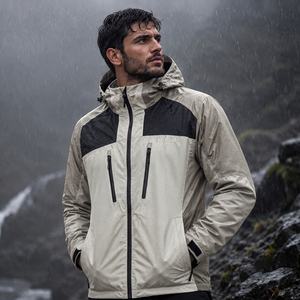 Veste de randonnée imperméable de haute qualité, service OEM, à capuche, unisexe, hiver, coupe-vent, impression personnalisée du logo, veste d'extérieur pour homme - Product Image 5