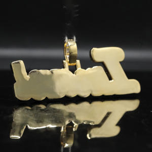 Colgante Premium para Hombre, Chapado en Oro, Estilo Hip Hop, con Incrustaciones de Diamantes CZ, Diseño de Icono - Product Image 5