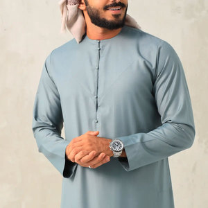 Fabricant de thobes en coton en gros, robe musulmane traditionnelle, tissu extensible, service OEM pour les marques de détail et la vente en gros - Product Image 2