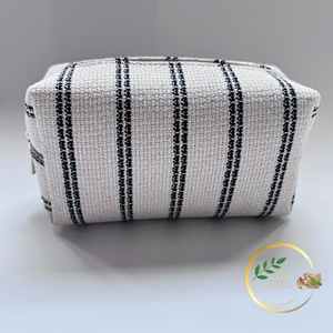 Bolsa de Viaje Cosmética de Yute Ecológica y Natural con Cierre, Organizador de Maquillaje - Product Image 2